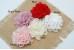 Ruffle Eyelet CHIFFON Flower (M, 9 cm), Pack of 2